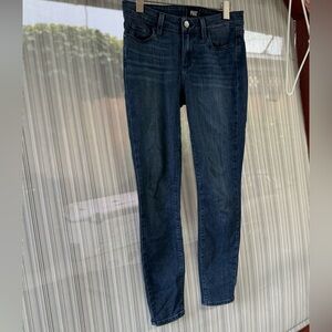 Paige Women’s Skinny Jeans Size 28 Blue Ankle Zip Dark Wash Stretch
